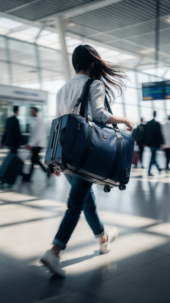 Le sac de voyage se teste en conditions réelles