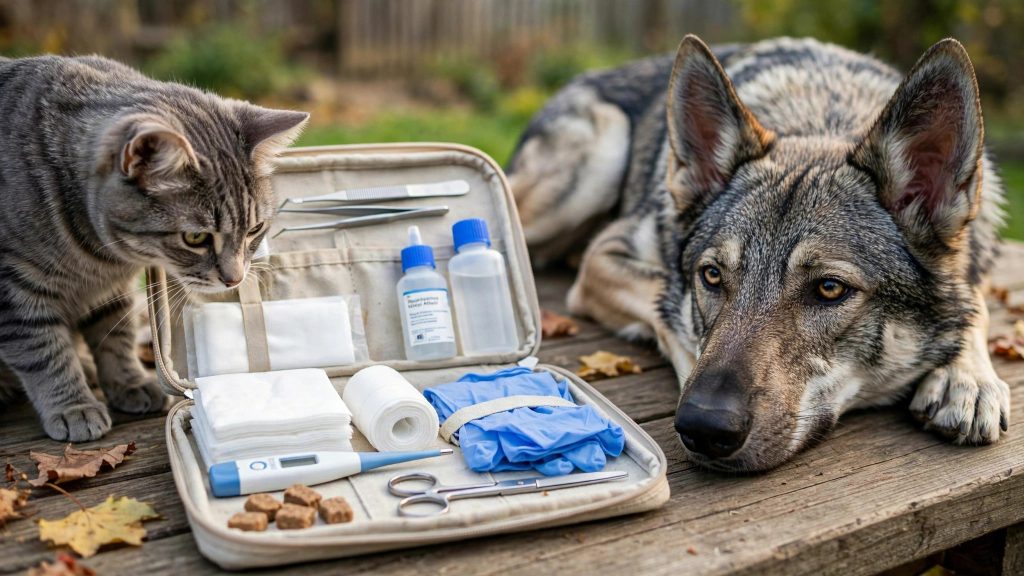 Voyager avec ton animal : la trousse d'urgence