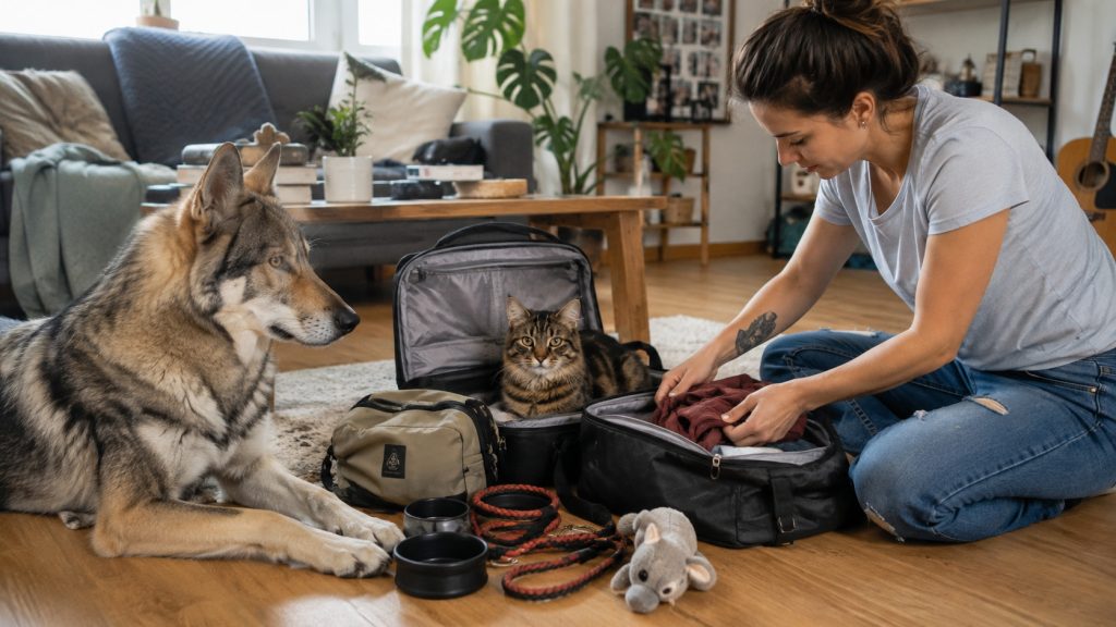 Voyager avec ton animal c'est penser à préparer ses valises 