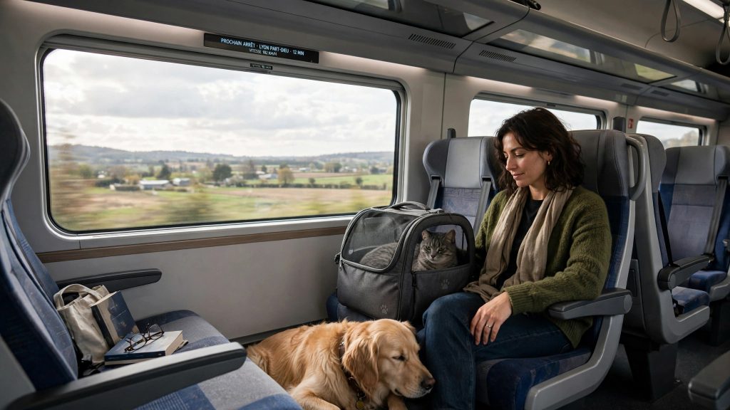Barrons nous : voyager avec ton animal en train